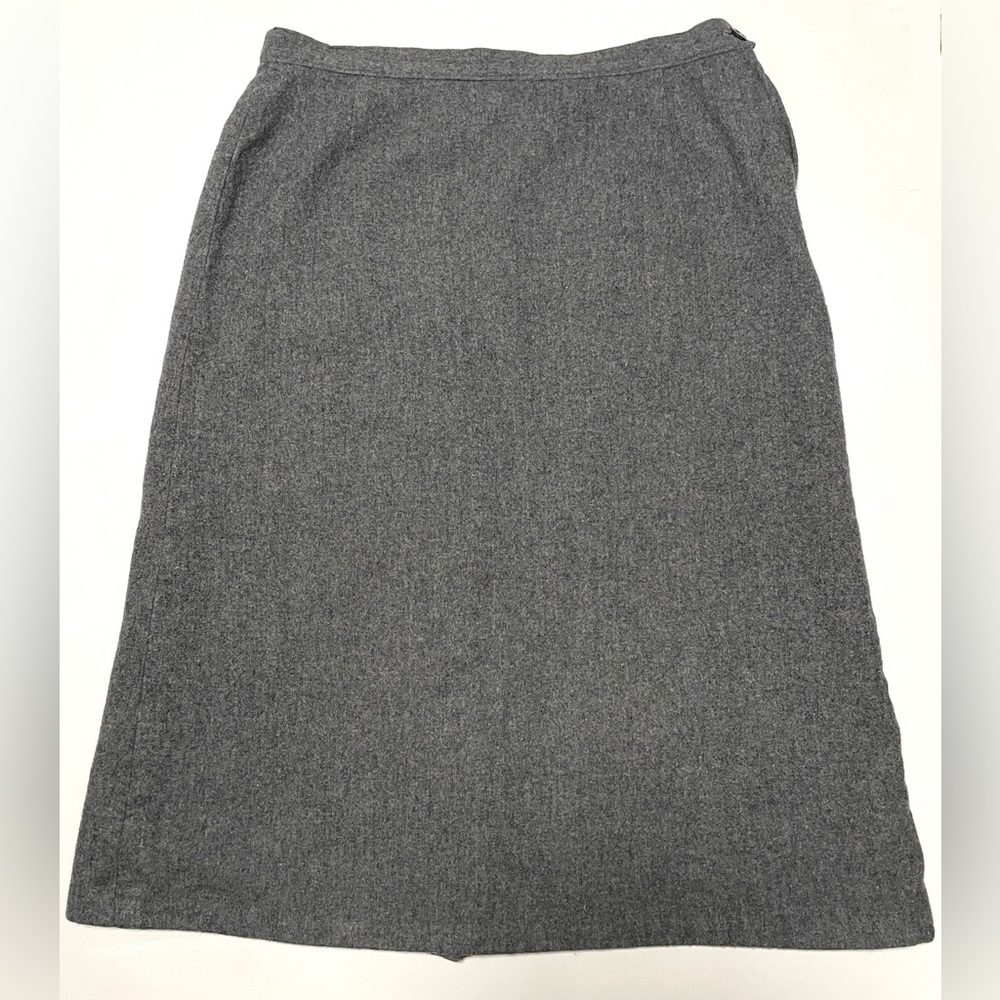 Vintage Pendleton Wool Pencil Skirt in Gray